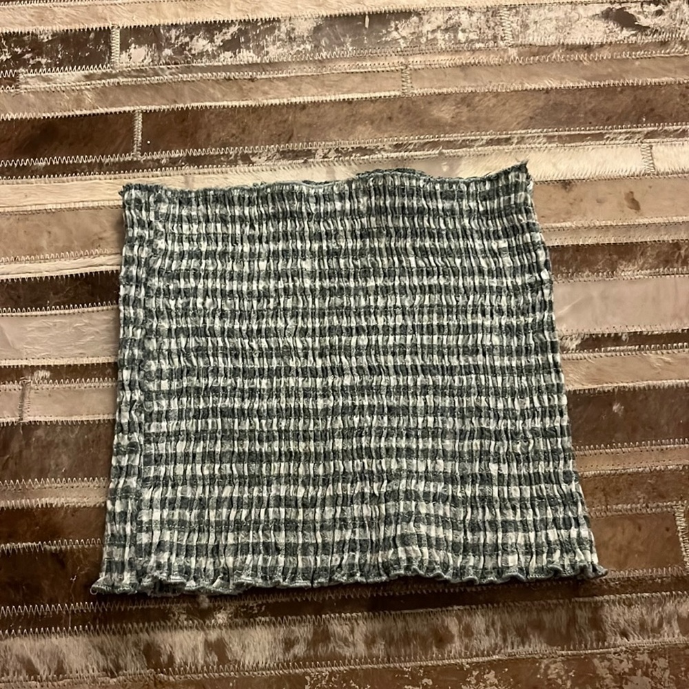 Gingham Tube Top